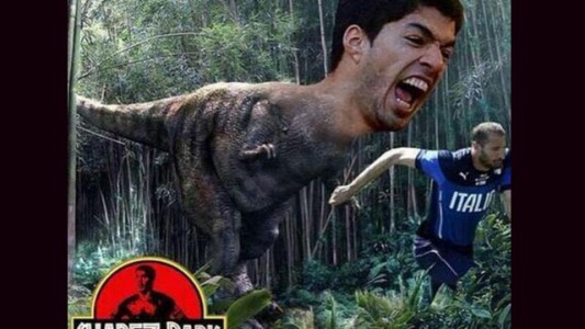 El otro duelo de Berlín ya tiene memes: Suárez vs. Chiellini