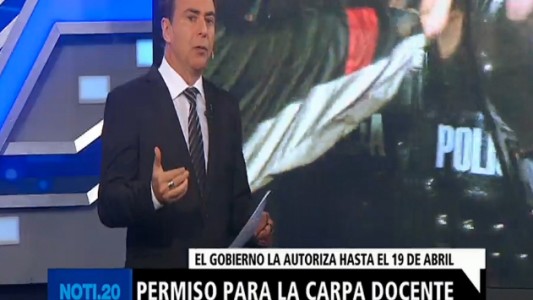Permiso para la carpa docente
