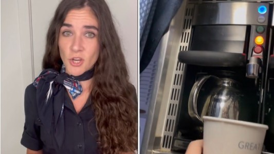 Consejo: azafata explicó por qué los pasajeros no deberían tomar café o té en un avión