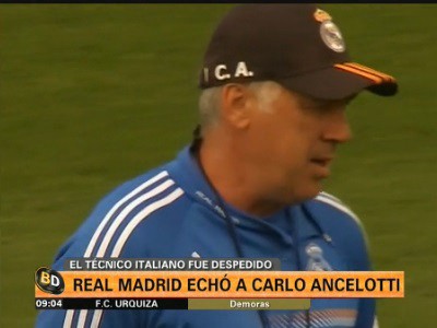 El Real Madrid echó a su técnico Carlo Ancelotti