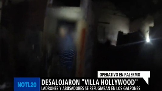 La Policía desalojó "Villa Hollywood" en Palermo