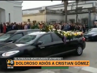 Despidieron en Rafaela los restos de Cristian Gómez