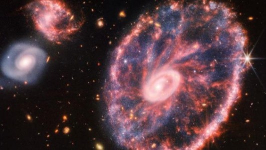 El telescopio James Webb revela una nueva imagen de la Galaxia Rueda de Carro