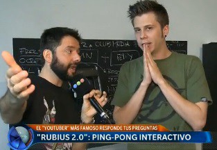 #ElRubiusEnTelefe: ping pong interactivo