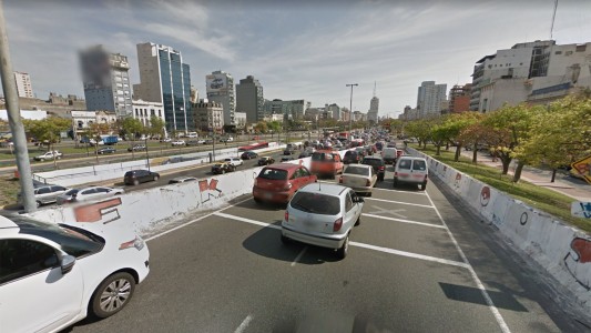 Autopista 9 de Julio Sur: un hombre murió arrollado por su propio vehículo