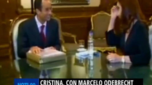 Cristina, con Marcelo Odebrecht