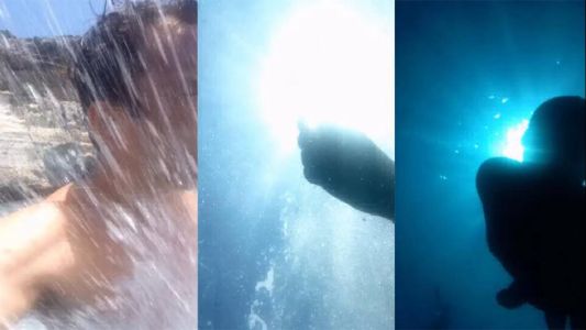 Video viral: el celular que se cayó al mar y siguió filmando