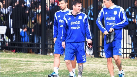 Copa América 2015: Agüero y Di María entrenaron como titulares con Messi