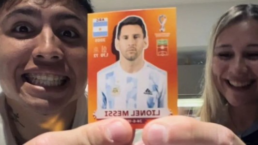 Video: la reacción de Facundo Farías al conseguir la figurita de Messi