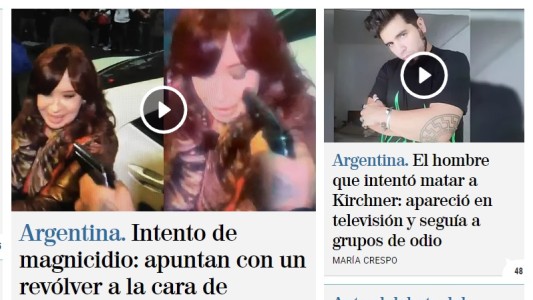 "Intento de magnicidio": el ataque a Cristina Kirchner, en los medios de Europa
