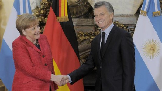 Merkel, junto a Macri: "Alemania puede ser un buen socio de Argentina"