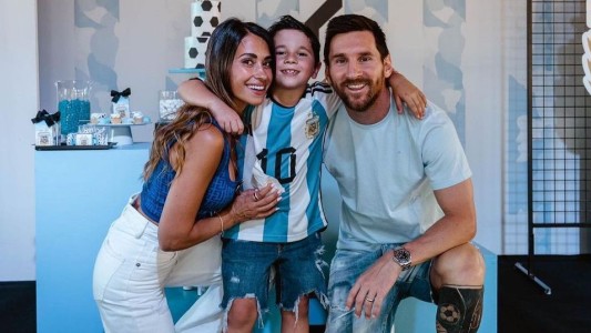 Loco por la Scaloneta: Mateo Messi festejó su cumpleaños con temática de la Selección argentina