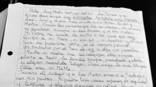 Martín del Río escribió una carta y defendió su inocencia por el doble crimen de Vicente López