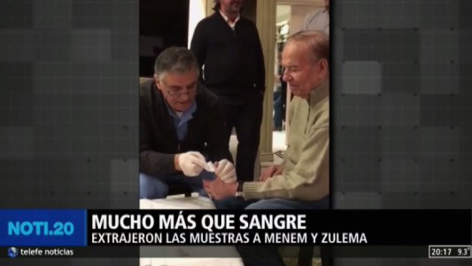 Extrajeron las muestras de sangre a Menem y Zulema Yoma