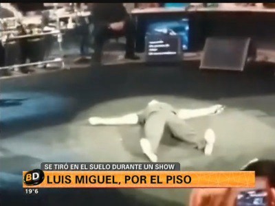 Luis MIguel, por el piso