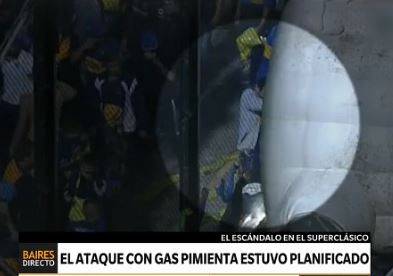 Se confirmó que el gas pimienta en el Superclásico fue casero