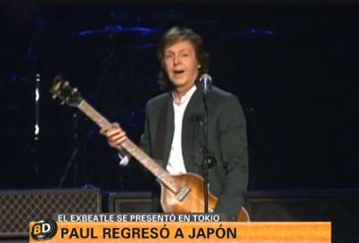 Paul McCartney regresó a Japón