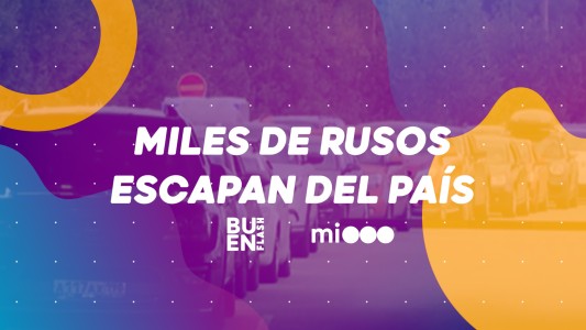 #BuenFlash Miles de rusos escapan del país