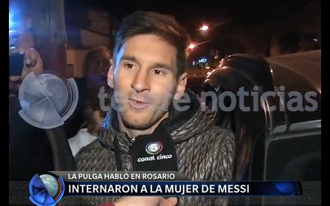 Internaron en Rosario a la esposa de Messi