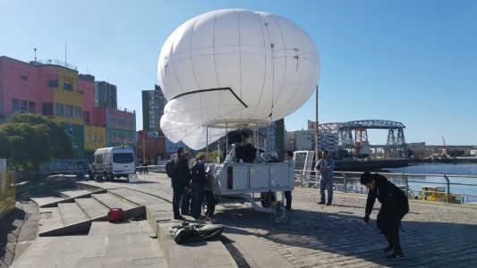 Ciudad: Presentan un nuevo sistema de seguridad con cámaras montadas en globos aerostáticos