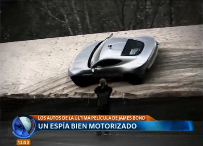 Los autos de la última película de "James Bond"