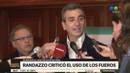 Randazzo se manifestó en contra de los fueros