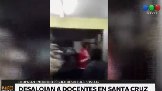 Desalojaron a los docentes santacruceños que ocupaban el Consejo de Educación