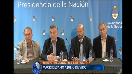 El mensaje de Macri a De Vido: "Si tiene algo para traer, que lo traiga"