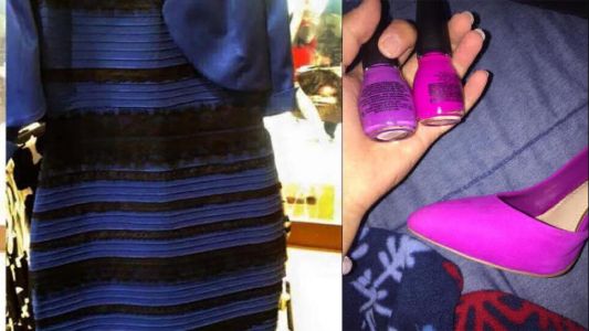 El #VestidoViral tiene competencia : ¿qué color combina mejor con #ElZapato ?