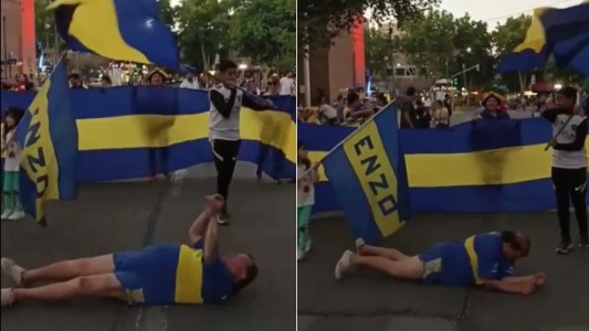 El insólito festejo de un hincha de Boca para cumplir una promesa