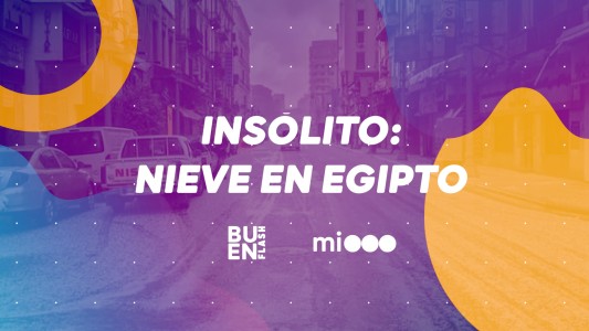 #BuenFlash Insólito: nieve en Egipto