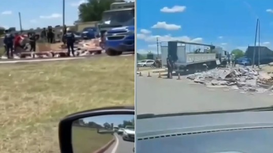 "Solo puede suceder en Córdoba": volcó un camión de fernet y luego, en el mismo lugar, otro de Coca