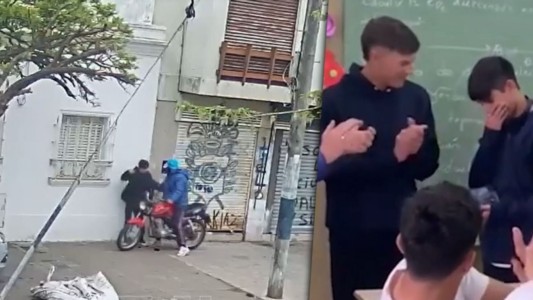 Le robaron el celular cuando iba al colegio, sus amigos le dieron una sorpresa