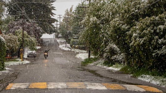 Nieve en Bariloche y temperaturas por debajo de los dos grados