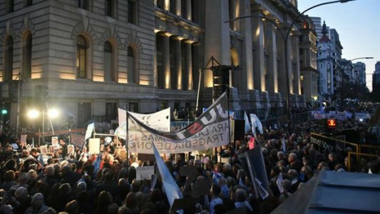 Marcha contra la corrupción en Tribunales