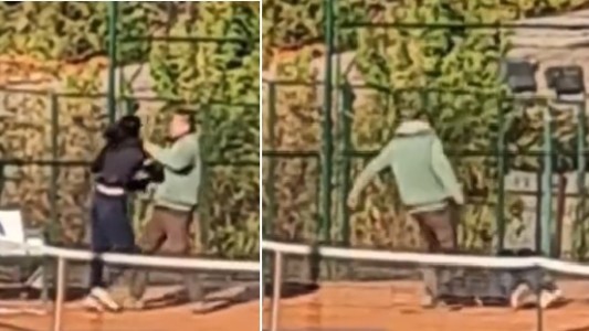 Lo grabaron dándole una paliza a su hija tenista: lo busca la Justica