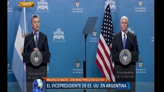 Macri se reunió con el vice de Trump: sintonía económica y críticas a Venezuela