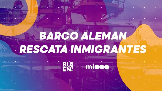 #BuenFlash Barco alemán rescata inmigrantes