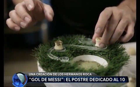 "Gol de Messi": un postre dedicado a Lio