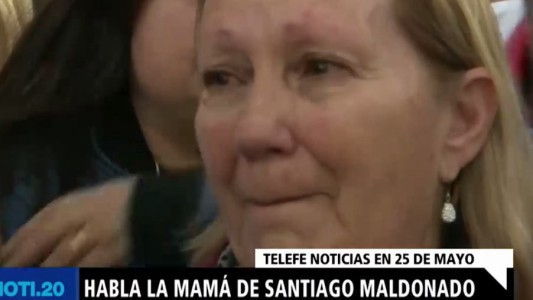 Habló la mamá de Santiago Maldonado