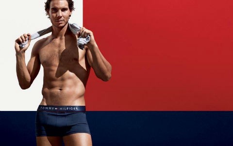 Nadal posó semidesnudo para la publicidad de una famosa marca de indumentaria
