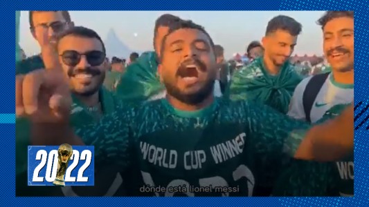 "¿Dónde está Lionel Messi?": la cargada de los hinchas de Arabia Saudita tras la victoria