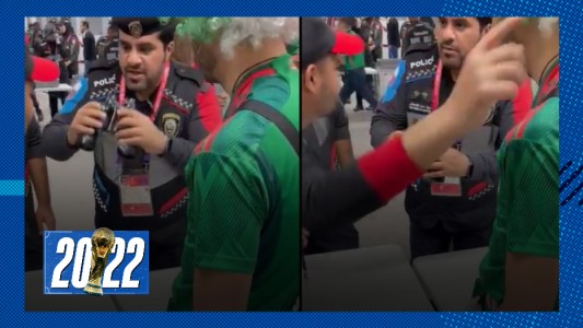 Intentó ingresar a la cancha con alcohol en una cantimplora en forma de binoculares