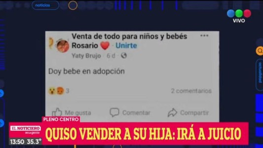 Quiso vender a su beba por Facebook: irá a juicio