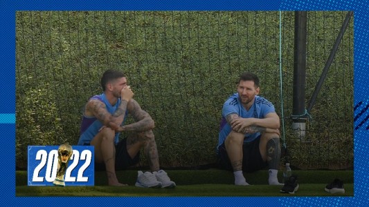 Los que no jugaron contra México entrenaron y Messi estuvo para acompañarlos