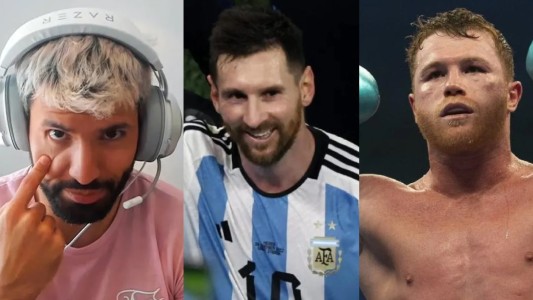 El "Kun" Agüero salió a defender a Messi: "Canelo, no sabés de fútbol y qué pasa en un vestuario"