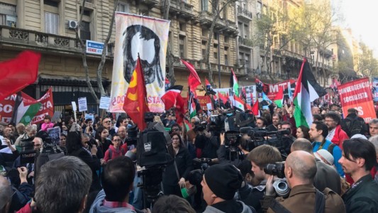 Actos de repudio a la presencia del primer ministro de Israel en Buenos Aires