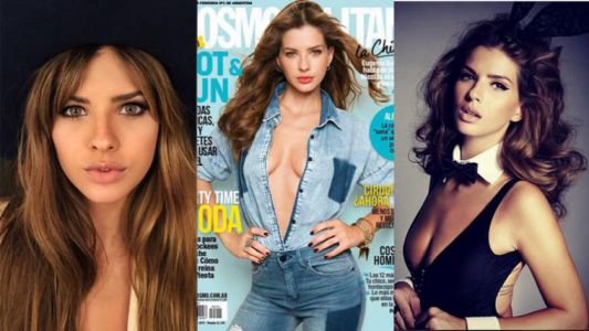 La China Suárez impactó con su escote y jugó a ser una conejita de Playboy