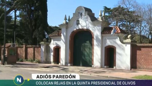 Comenzaron a derribar el muro de la Quinta presidencial en Olivos