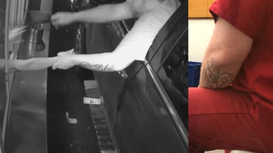 Intentó secuestrar a una mujer por una ventanilla: cayó por un tatuaje - #Flashchat